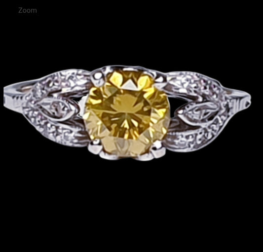 yellow diamond engagement ring
SKU: 4435