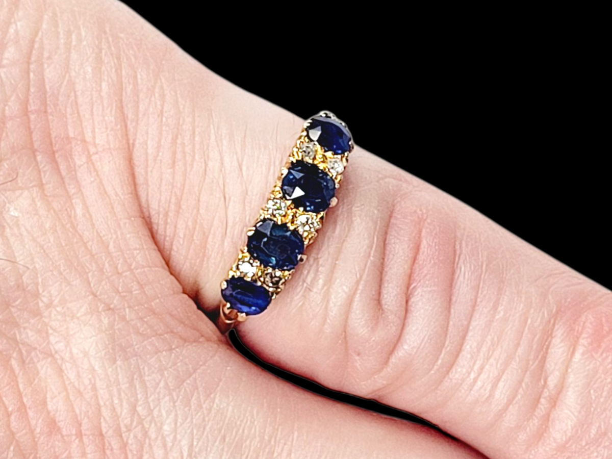 Antique sapphire and diamond ring
SKU: 8436