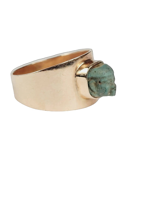 Ancient Egyptian Pharaoh Georgian Grand Tour ring sku 8835
