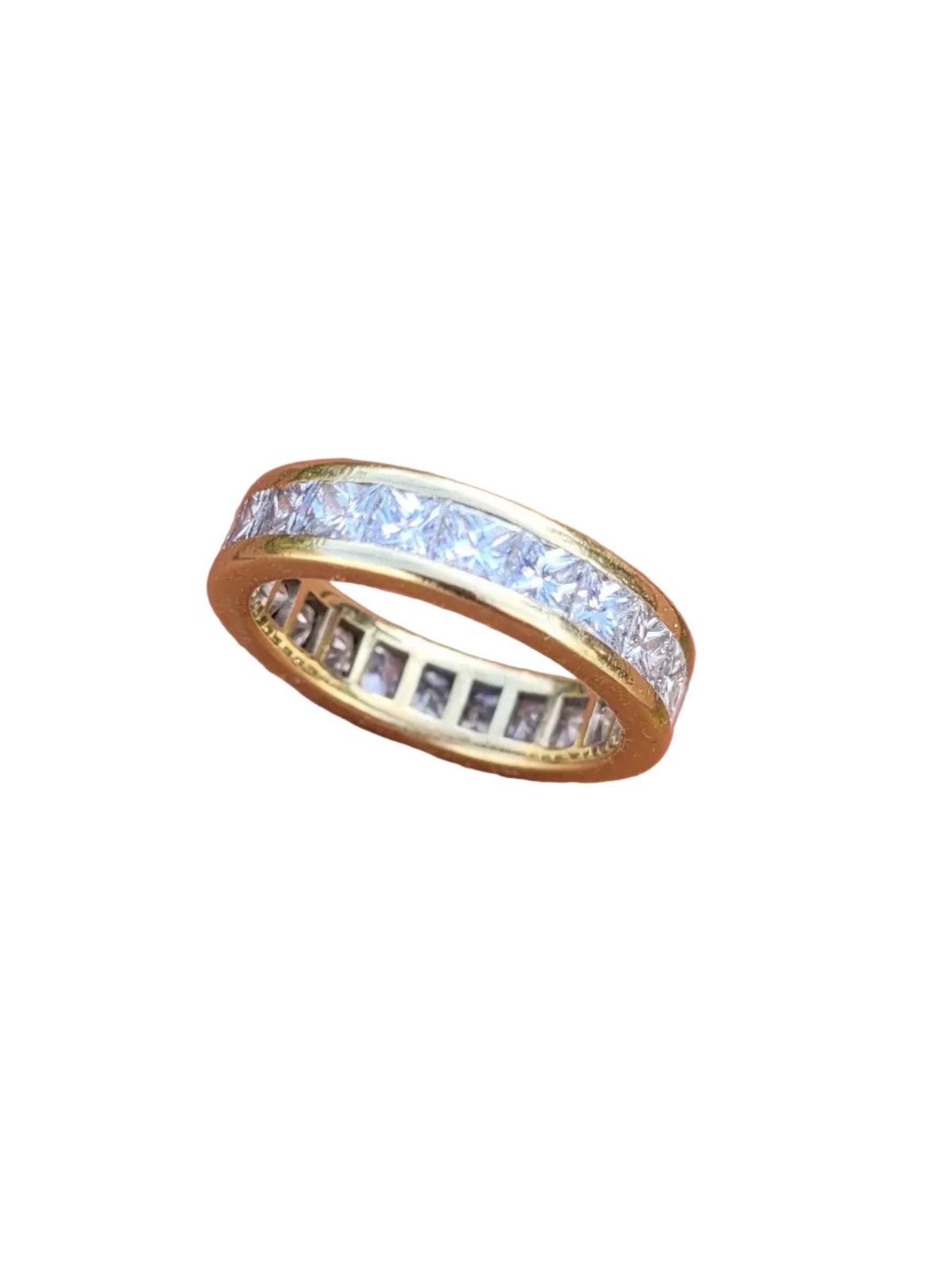 Full hoop princess cut diamond band sku 8992