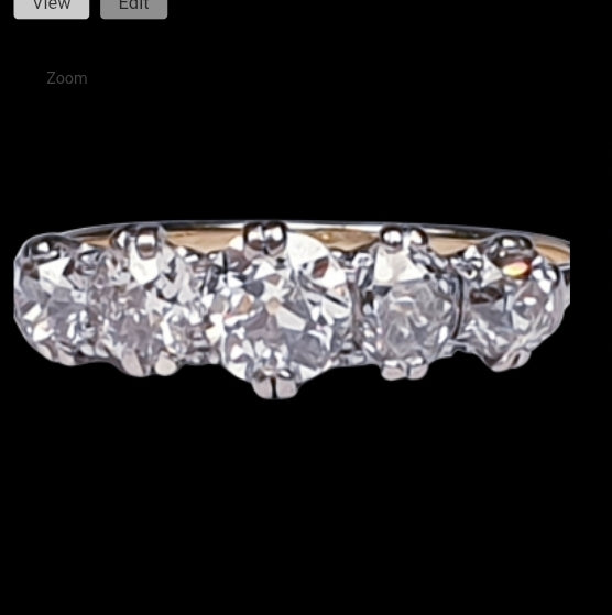Currently unavailable Antique five stone diamond engagement ring
SKU: 4457