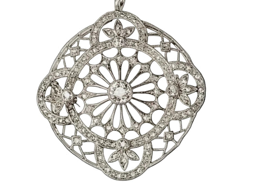 Belle epoque diamond pendant/brooch sku 8775