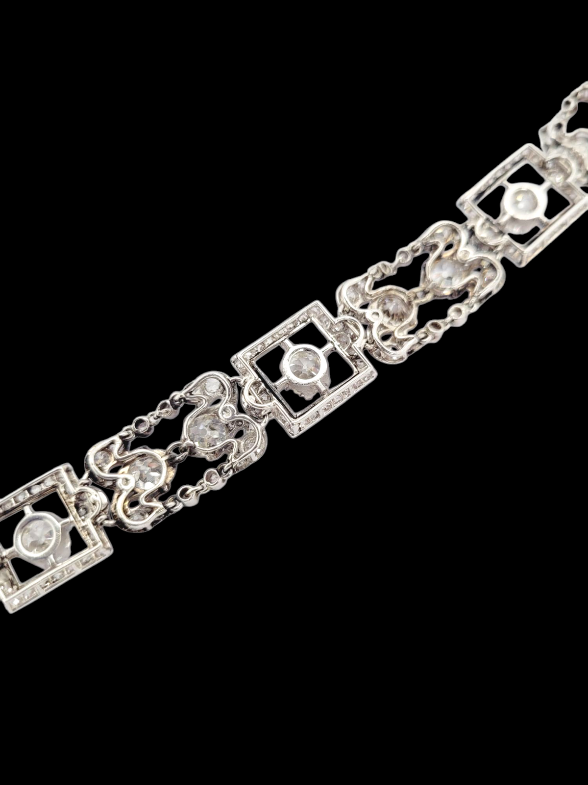 Edwardian old mine cut diamond bracelet
SKU: 8115