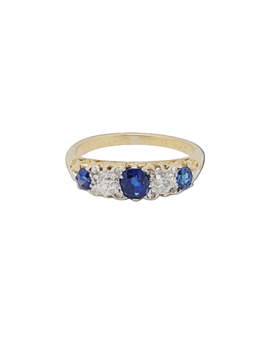 Antique sapphire engagement ring 