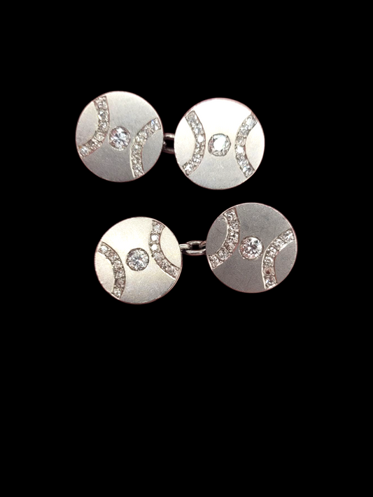 Art deco diamond platinum cufflinks
SKU: 8179