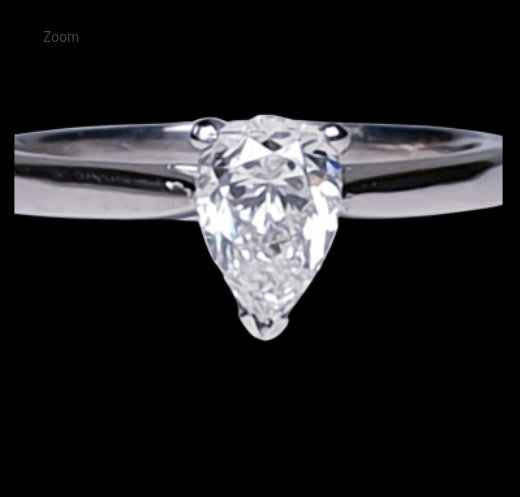Pear-shaped diamond engagement ring
SKU: 4682