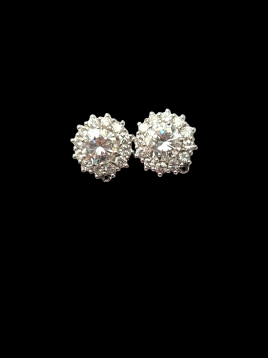 Vintage diamond cluster earrings
SKU: 8059