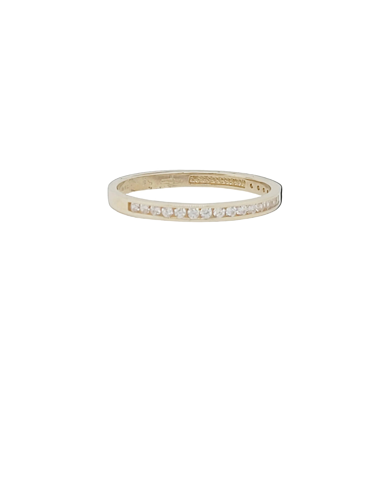 Half hoop diamond eternity ring sku 8782