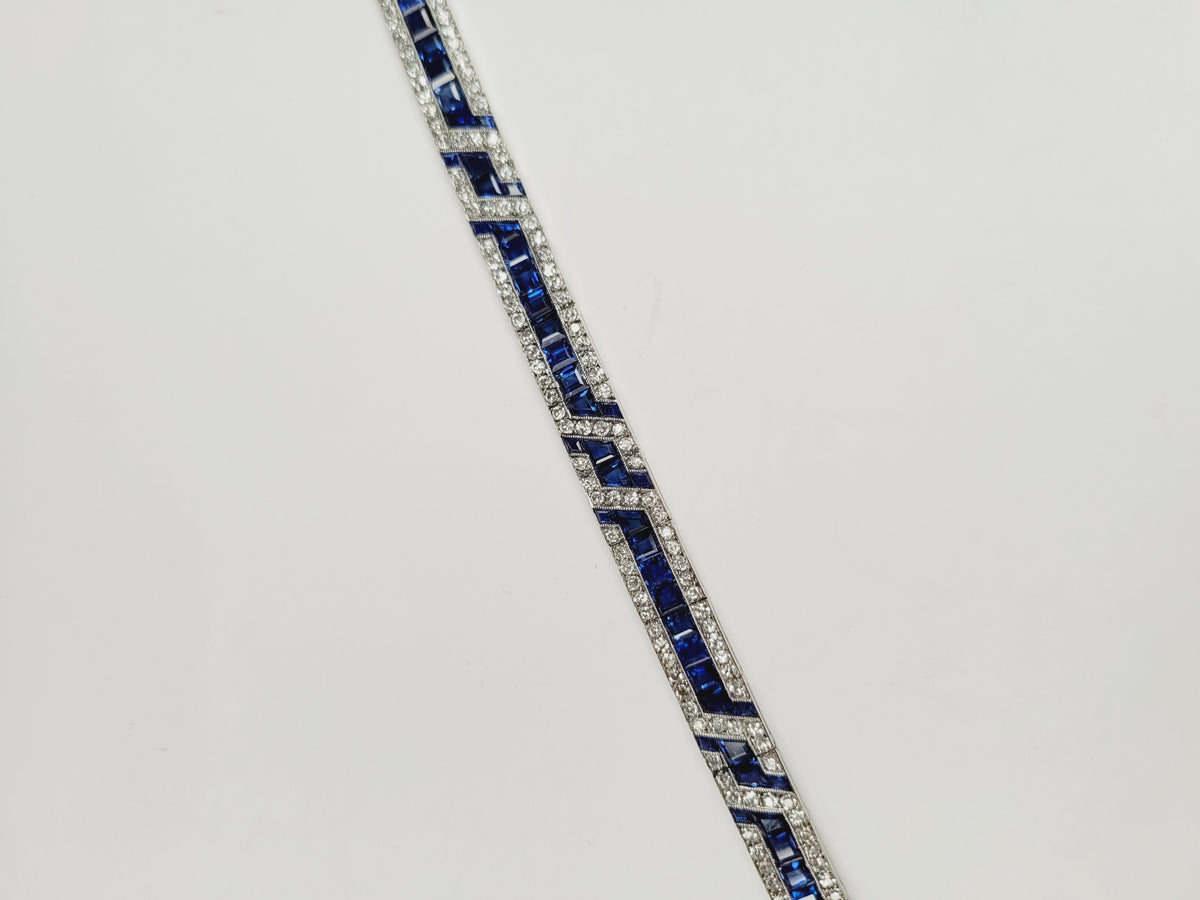 Fine Art deco sapphire and diamond bracelet Mellerio
SKU: 8221
