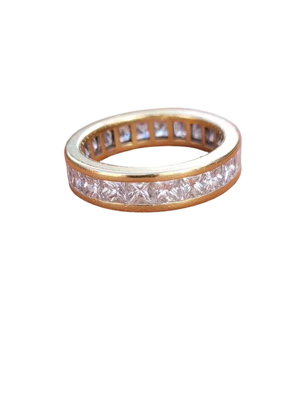 Full hoop princess cut diamond band sku 8992
