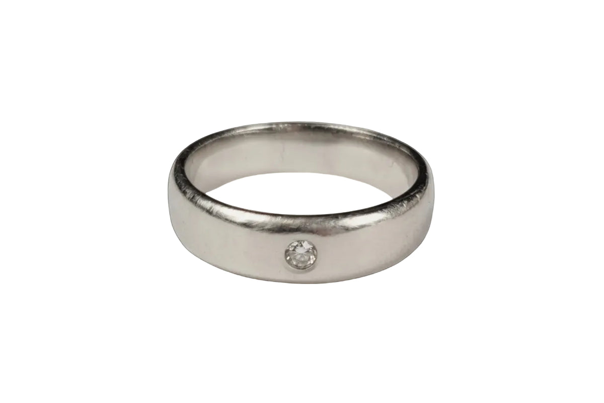 Platinum 5.5mm wedding band sku 8849