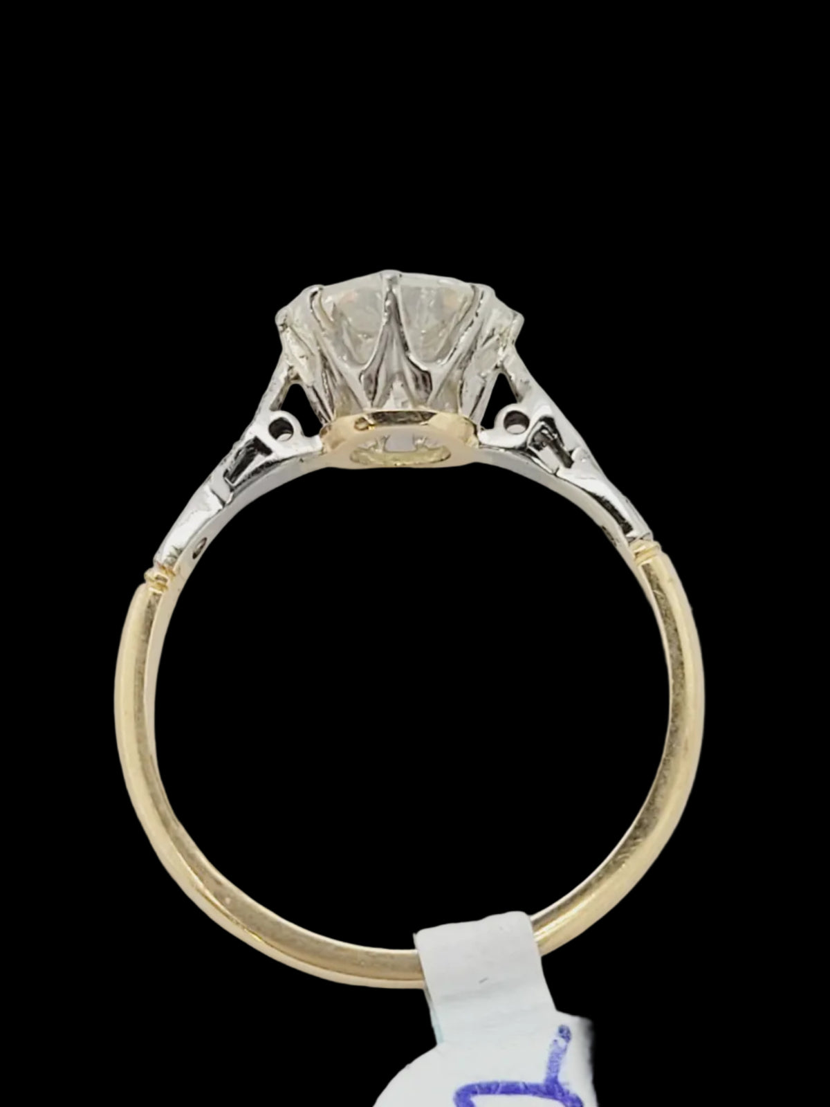 1.52ct solitaire diamond engagement ring in 18ct yellow gold sku 8734