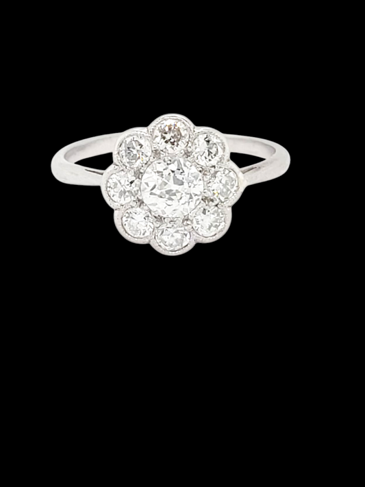 Antique diamond cluster engagement ring
SKU: 8022