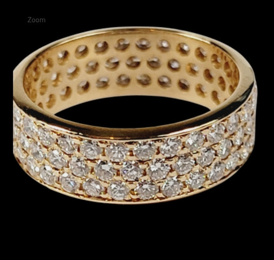 Three row diamond eternity ring
SKU: 5091