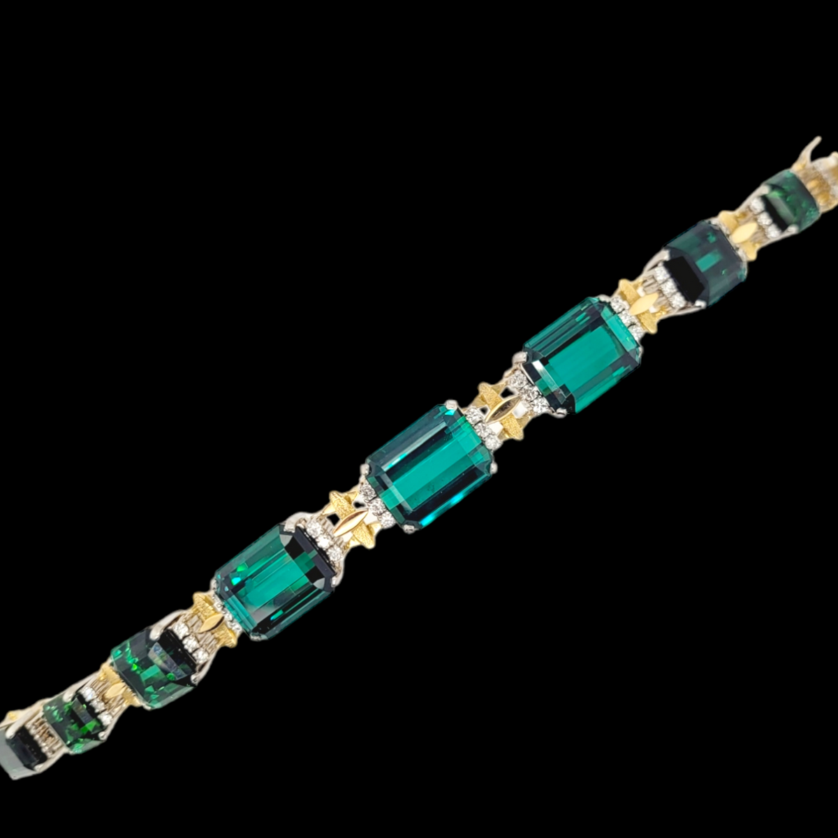 Vintage Stylish French Tourmaline 18ct gold bracelet
SKU: 7803