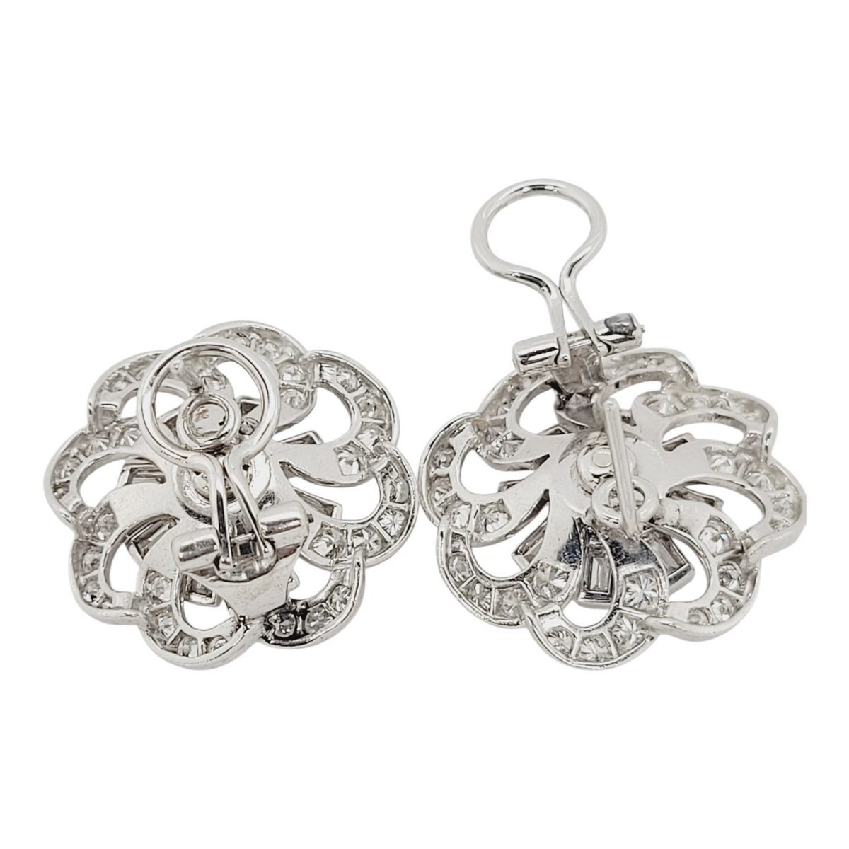 Art deco diamond earrings sku 8869