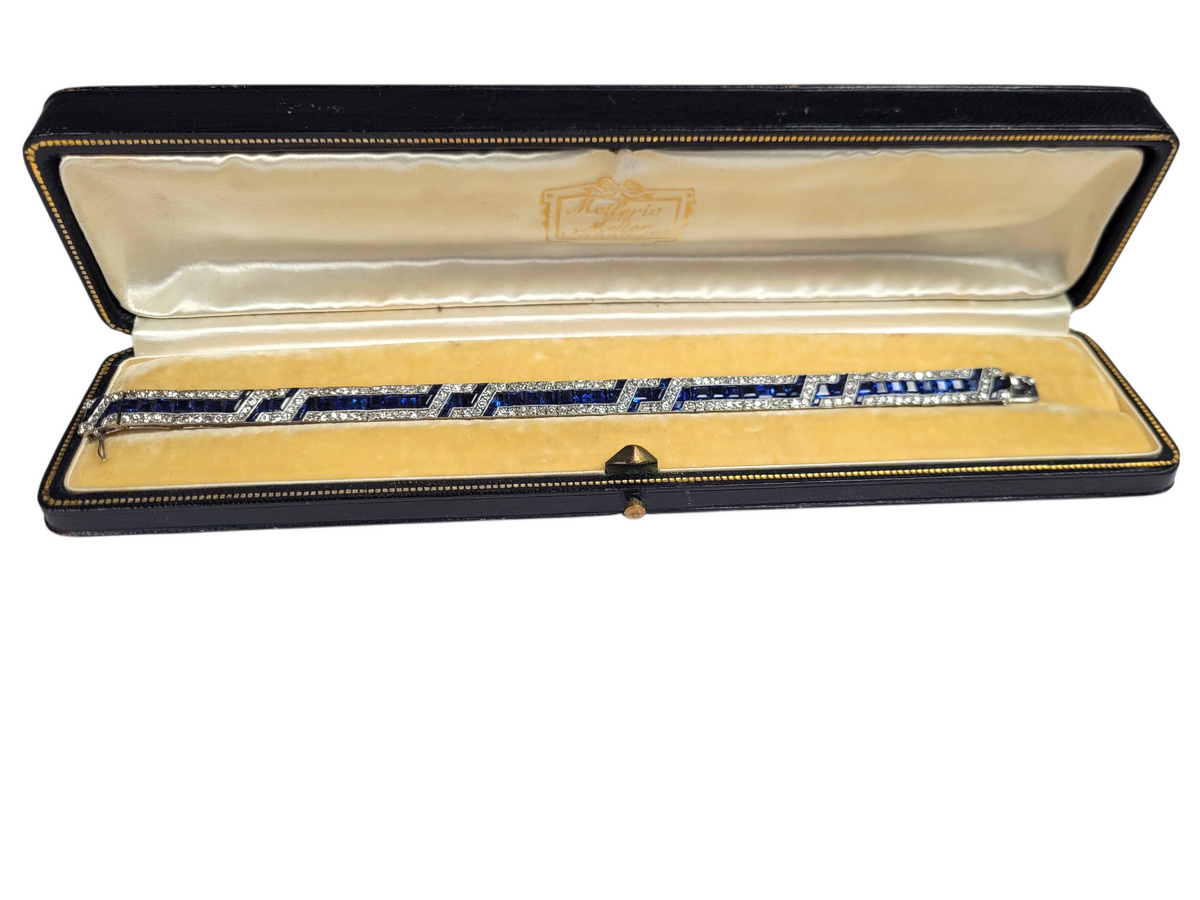 Fine Art deco sapphire and diamond bracelet Mellerio
SKU: 8221