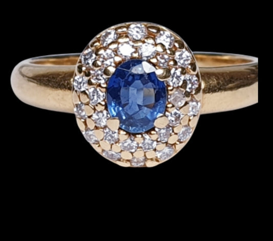 Victorian Sapphire and Diamond Cluster Ring
SKU: 2493