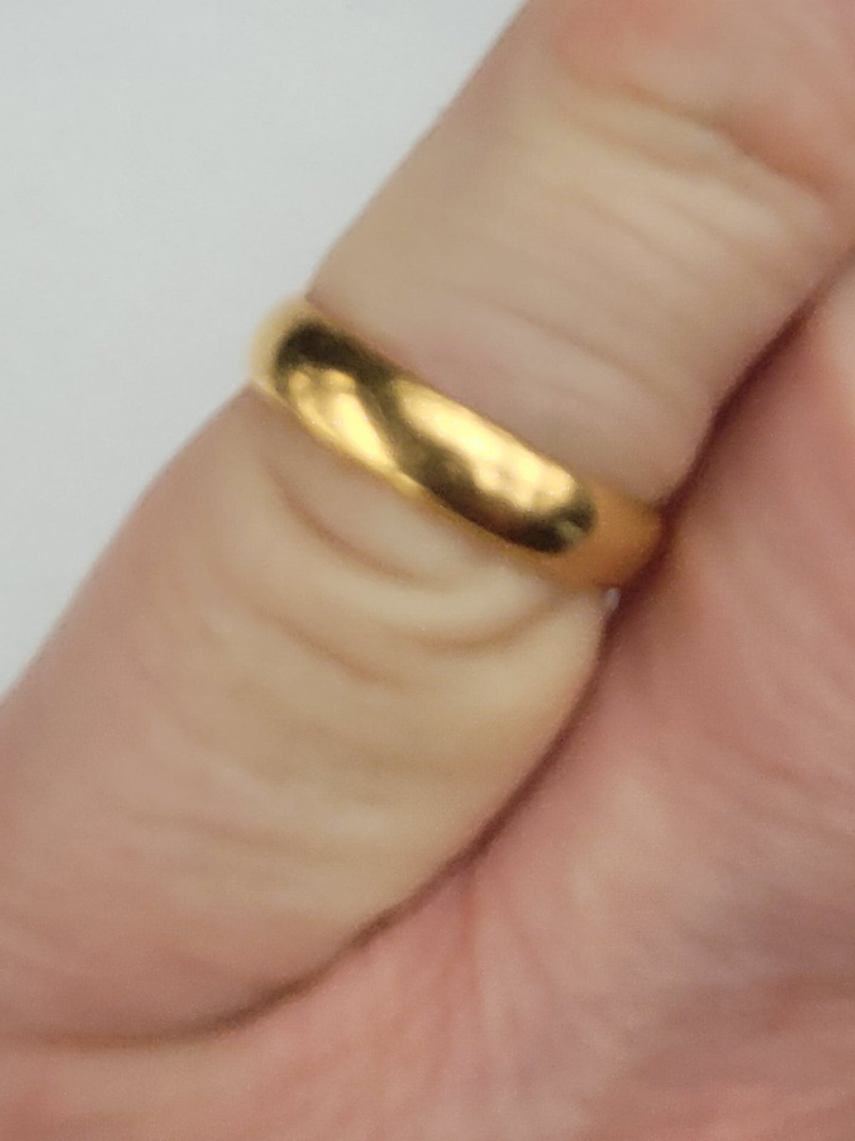 Traditional 22ct buttery yellow gold wedding band sku 8991