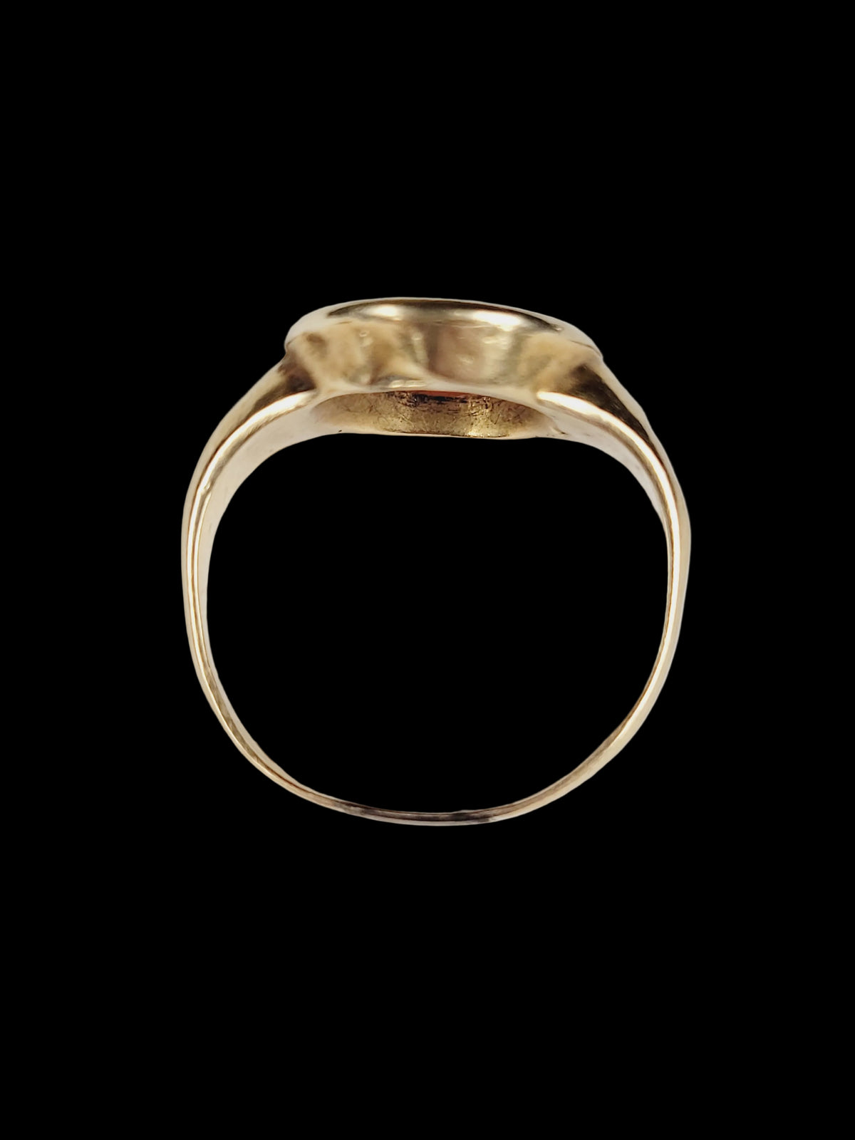Ancient intaglio of Mercury Roman gold ring sku 8863
