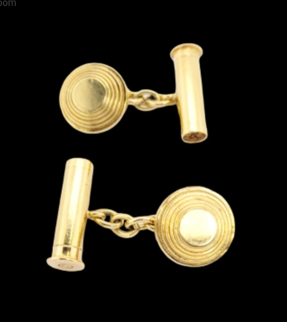 Asprey 18ct gold shooting cufflinks
SKU: 6733
