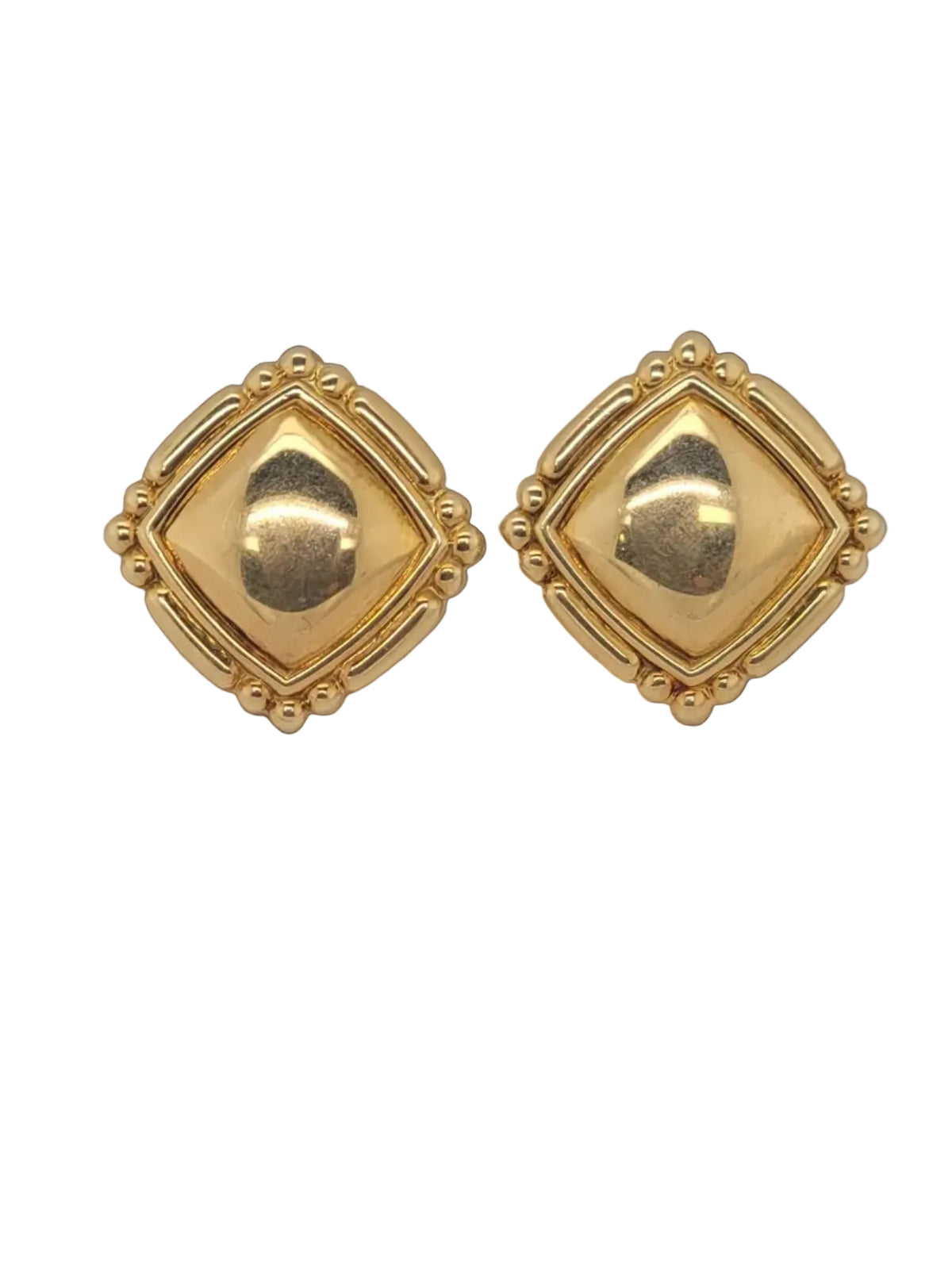 1960's 18ct gold Garrards clip earrings sku 8800