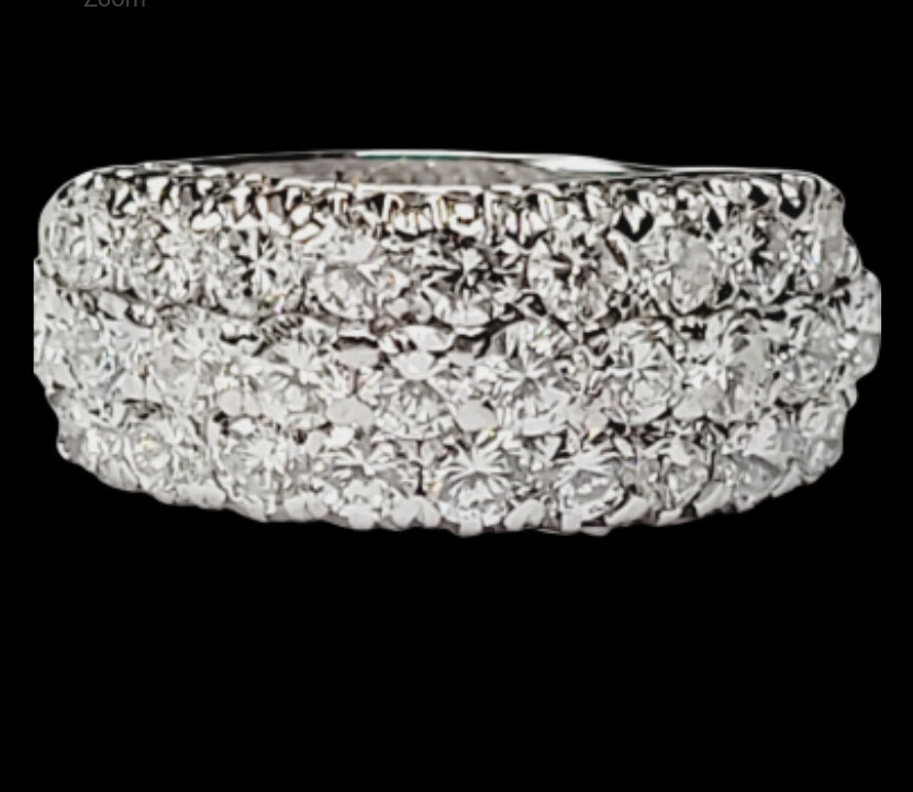 Three row diamond ring
SKU: 5120