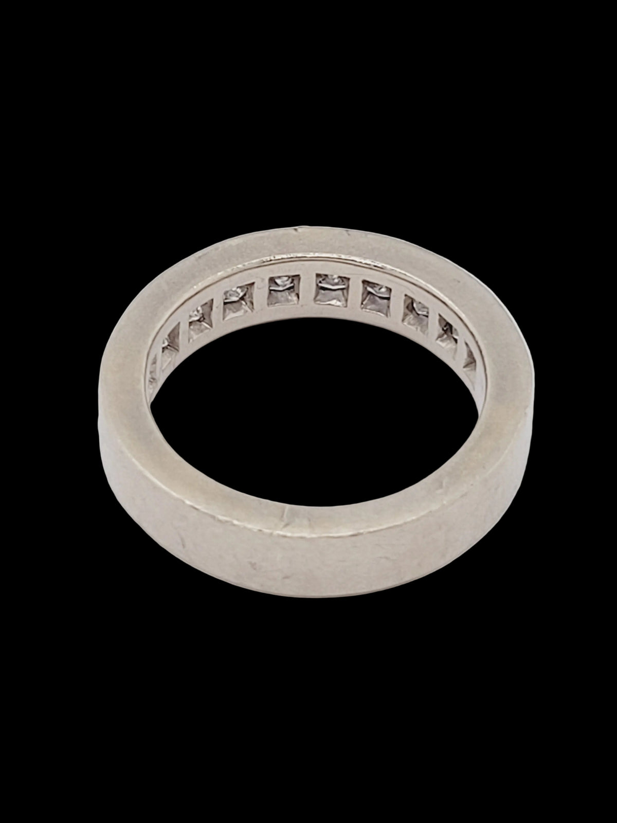 Half hoop princess cut diamond eternity band sku 8697