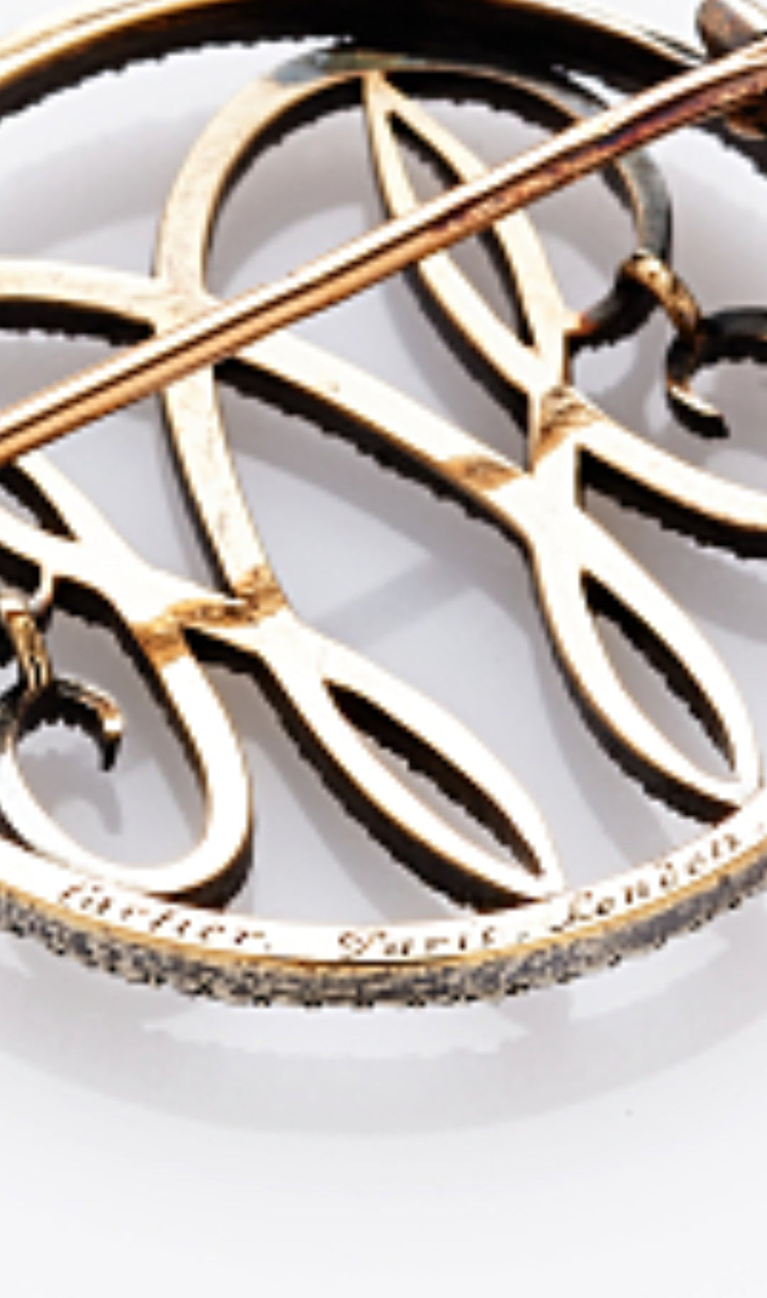 Antique diamond cypher brooch sku 8505